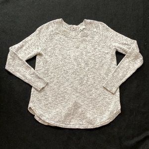 Madewell Reverse Back Button Sweater - S